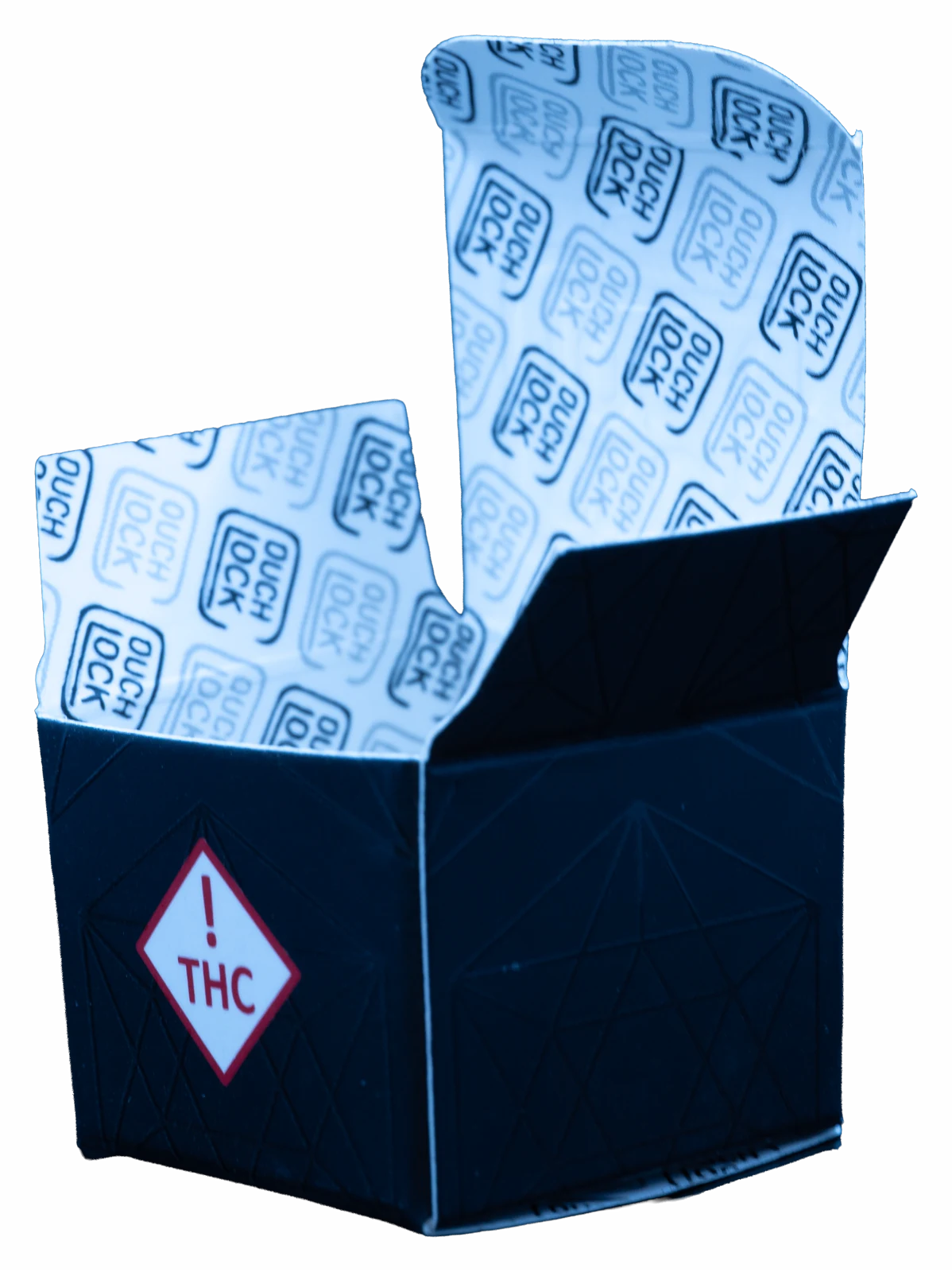 Open black Couchlock Tier 1 live hash rosin box
