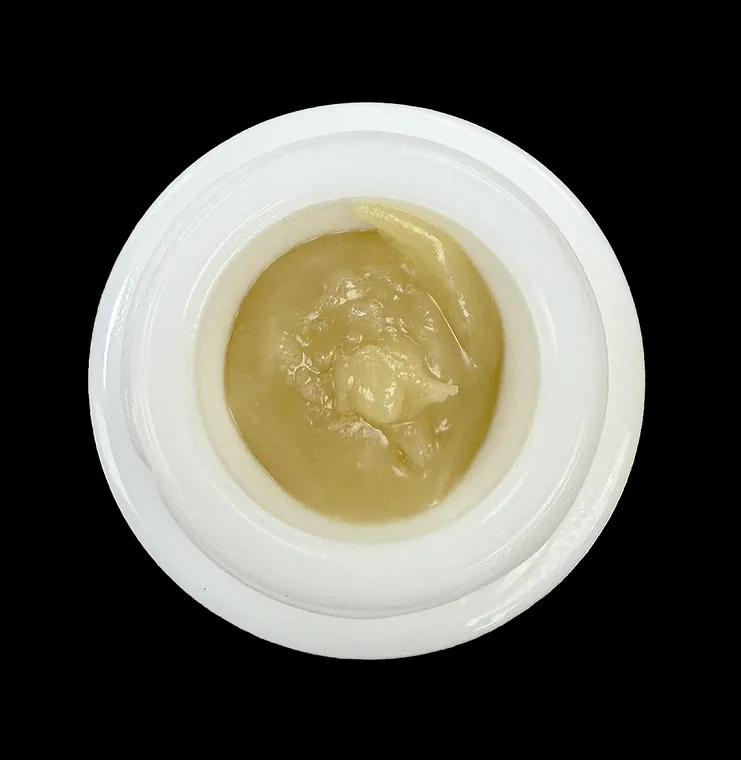 Dry Ice live hash rosin in the jar