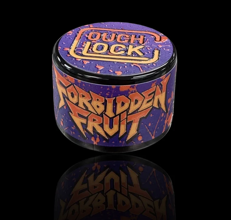 Forbidden Fruit live rosin in a Couchlock tin