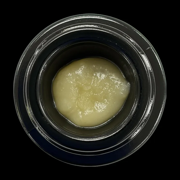 Snowday live hash rosin in the jar